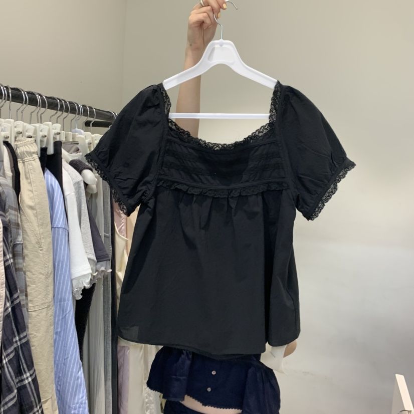 JINSIM韓國直郵女裝新品熱賣推薦休閑人氣26夏季襯衫蕾絲衫JINSIM襯衫/蕾絲衫