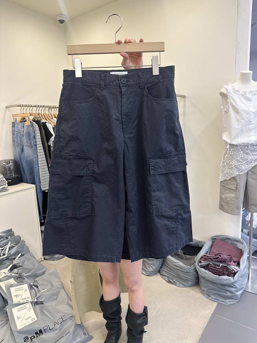 MONDAYMORING韓國直郵女裝新品熱賣26春夏職業休閑短褲水洗MONDAYMORING短褲