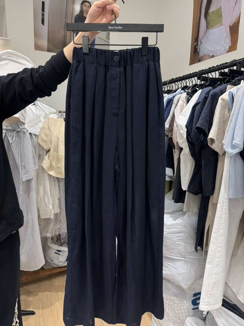 BIEN GARDER韓國直郵女士新款休閑26夏季熱賣休閑褲亞麻布BIEN GARDER休閑褲