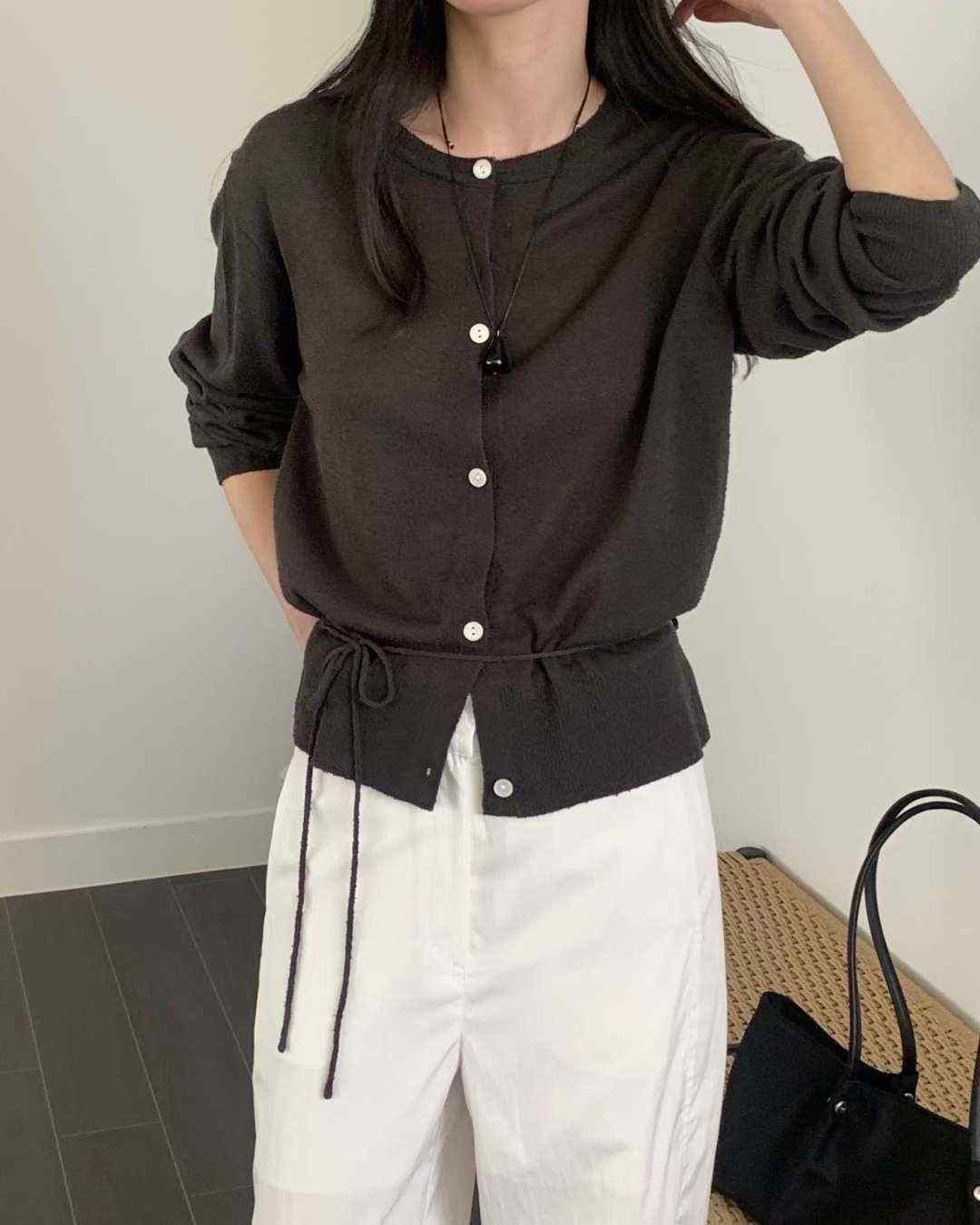 SOMETHINGELSE韓國直郵女士新款26春夏熱賣人氣針織衫開衫SOMETHINGELSE針織衫