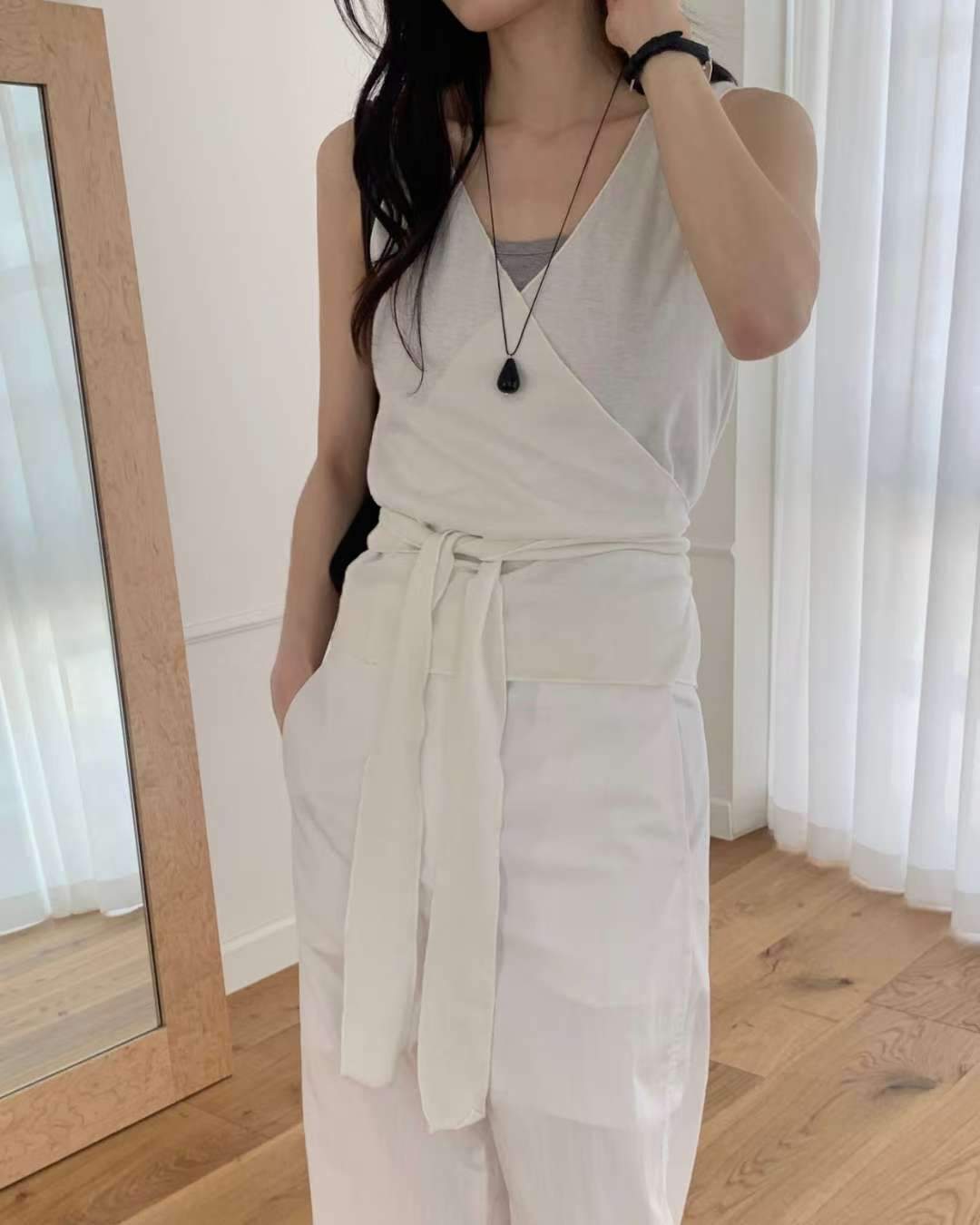 SOMETHINGELSE韓國直郵女裝新品26夏季熱賣職業吊帶背心開衫SOMETHINGELSE吊帶/背心