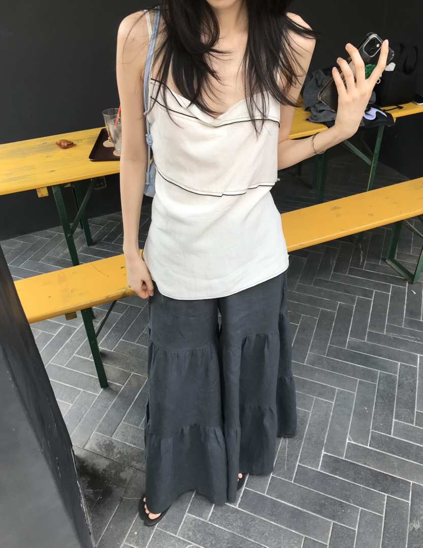 ME MO韓國直郵女士新款26夏季時尚職業休閑熱賣吊帶背心ME MO吊帶/背心