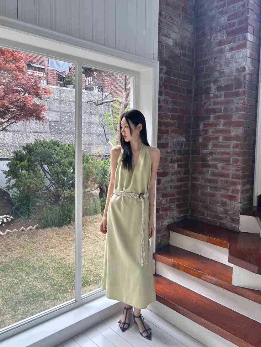 ME MO韓國東大門直郵女士新品26春夏時尚連衣裙不含腰帶ME MO連衣裙