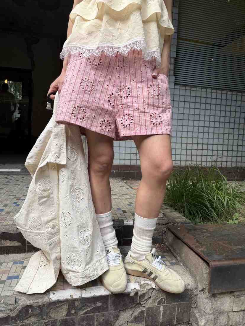 FRANC—L韓國直郵女裝新品人氣熱賣26春夏時尚推薦短褲花朵FRANC短褲