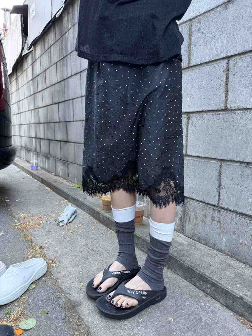 FRANC—L韓國直郵女裝新品推薦熱賣時尚半身裙中短裙褶皺FRANC半身裙/中短裙