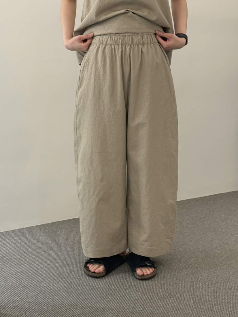 MONE-A韓國東大門直郵女裝新品時尚休閑26春夏休閑褲亞麻MONE-A休閑褲
