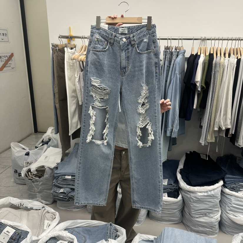 PAI韓國直郵女裝新款休閑熱賣26夏季時尚職業人氣推薦牛仔褲[PΛi]_PAi牛仔褲