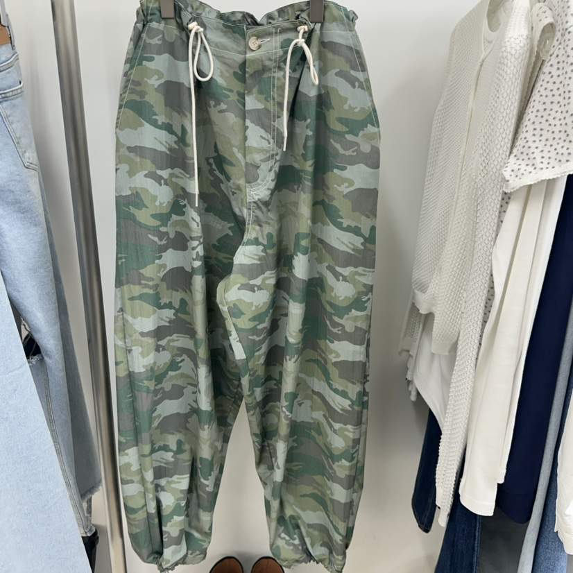TOPDRESSING韓國東大門代購女士新款26夏季熱賣休閑褲迷彩TOPDRESSING休閑褲