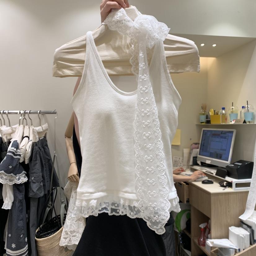BY FLOW韓國東大門直郵女士新品26春夏吊帶背心不含圍巾BY FLOW吊帶/背心
