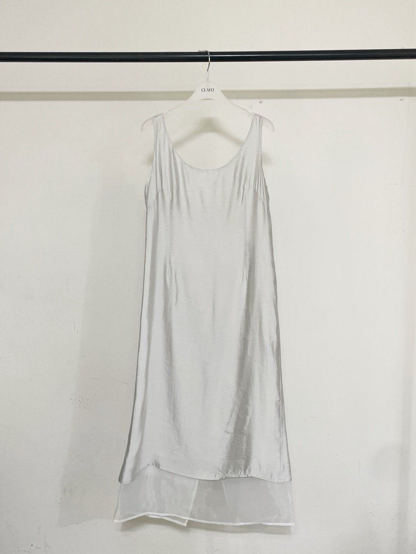 CLAFO東大門實拍韓國女士新品26夏季休閑推薦熱賣連衣裙緞面CLAFO連衣裙