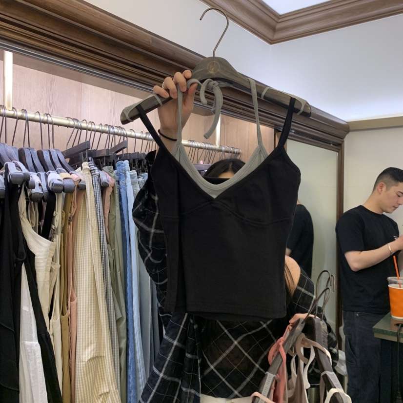 VIRKIN韓國直郵女士新品時尚26夏季熱賣休閑職業吊帶背心VIRKIN吊帶/背心