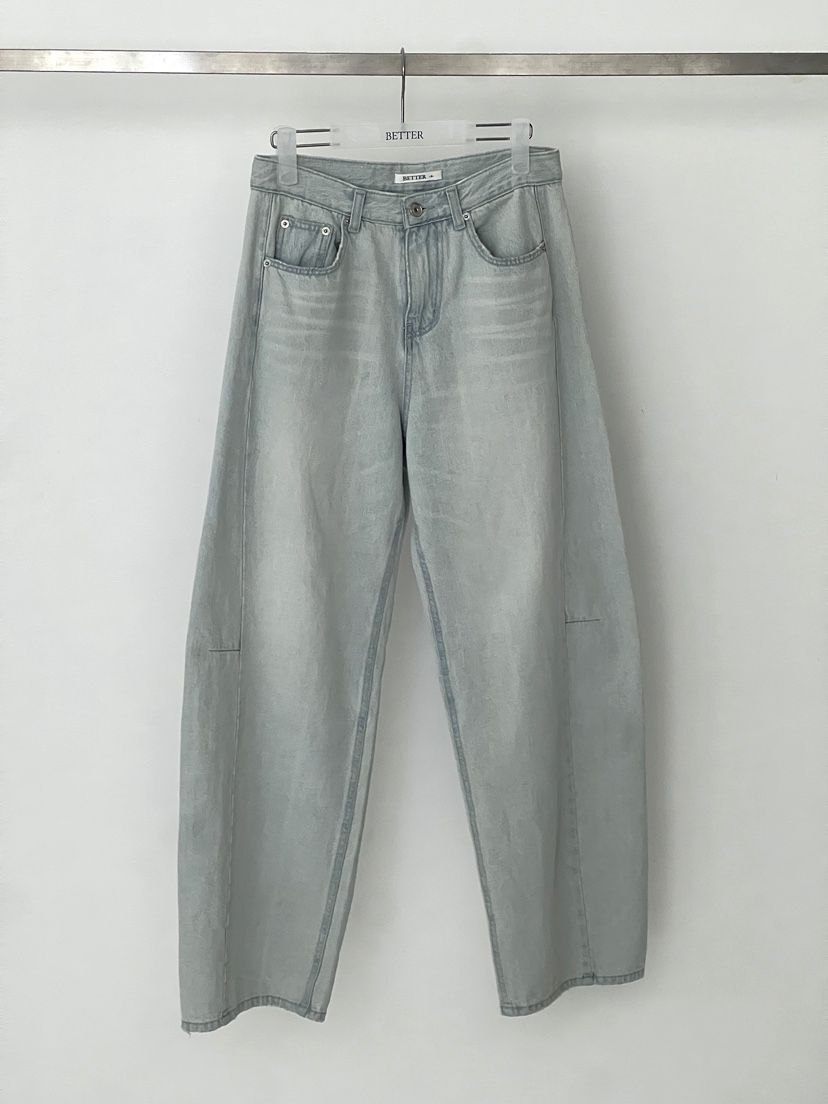 BETTER韓國東大門直郵女裝新品職業時尚26春夏休閑牛仔褲BETTER牛仔褲