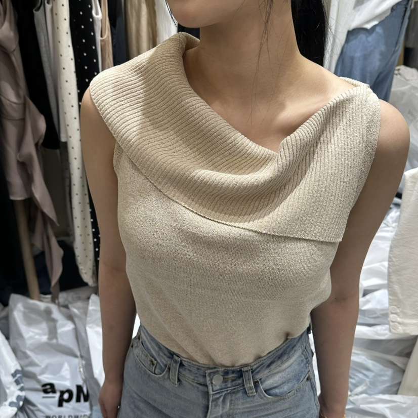 VINTAGE VIBE韓國東大門代購女士新款休閑時尚吊帶背心露肩VINTAGE VIBE吊帶/背心