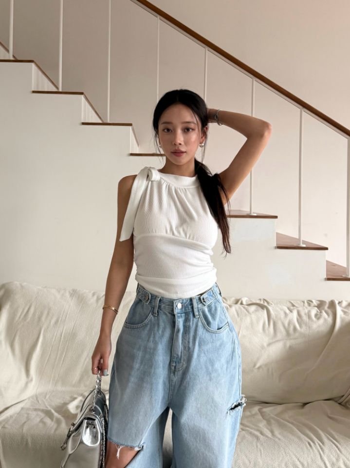 mars韓國代購女裝新品職業26春夏熱賣休閑時尚吊帶背心露肩mars吊帶/背心