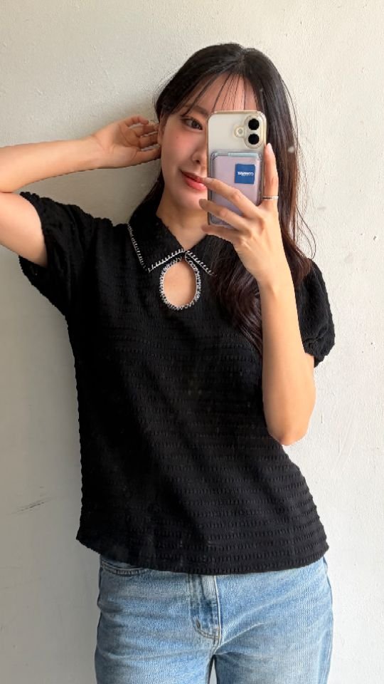 HEY/TO SEWING韓國東大門直郵女裝新品時尚職業26夏季T恤BY HEY/TO SEWINGT恤