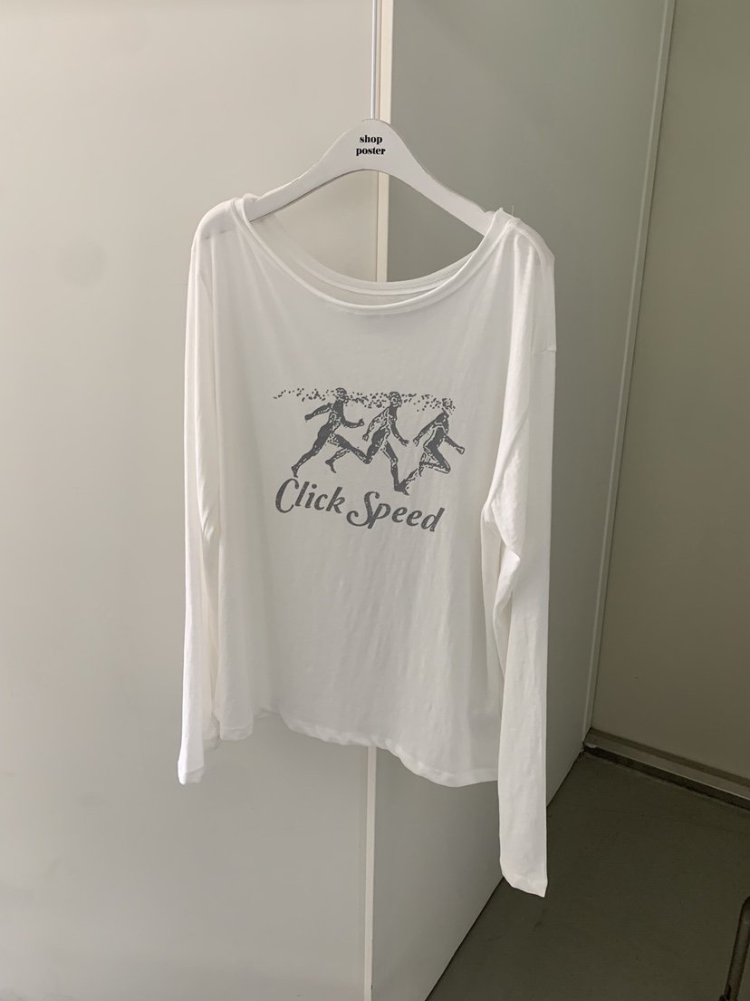 SHOP POSTER東大門實拍韓國女裝新款26春夏休閑時尚長袖T恤SHOP_POSTER長袖T恤