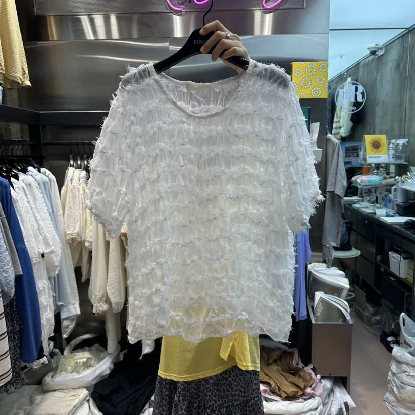 RUNWAY-런웨이韓國直郵女士新品休閑26春夏熱賣襯衫蕾絲衫RUNWAY襯衫/蕾絲衫