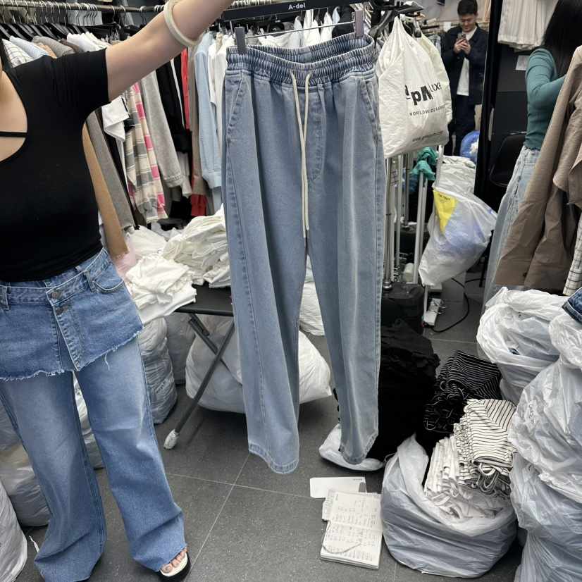 A-DEL韓國直郵實拍女裝新品熱賣26春夏休閑時尚推薦牛仔褲A-DEL牛仔褲