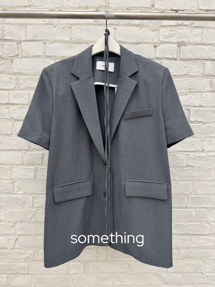 SOMETHING-L/FANCY韓國東大門直郵女裝新品人氣夾克含繩SOMETHING-L/FANCY夾克