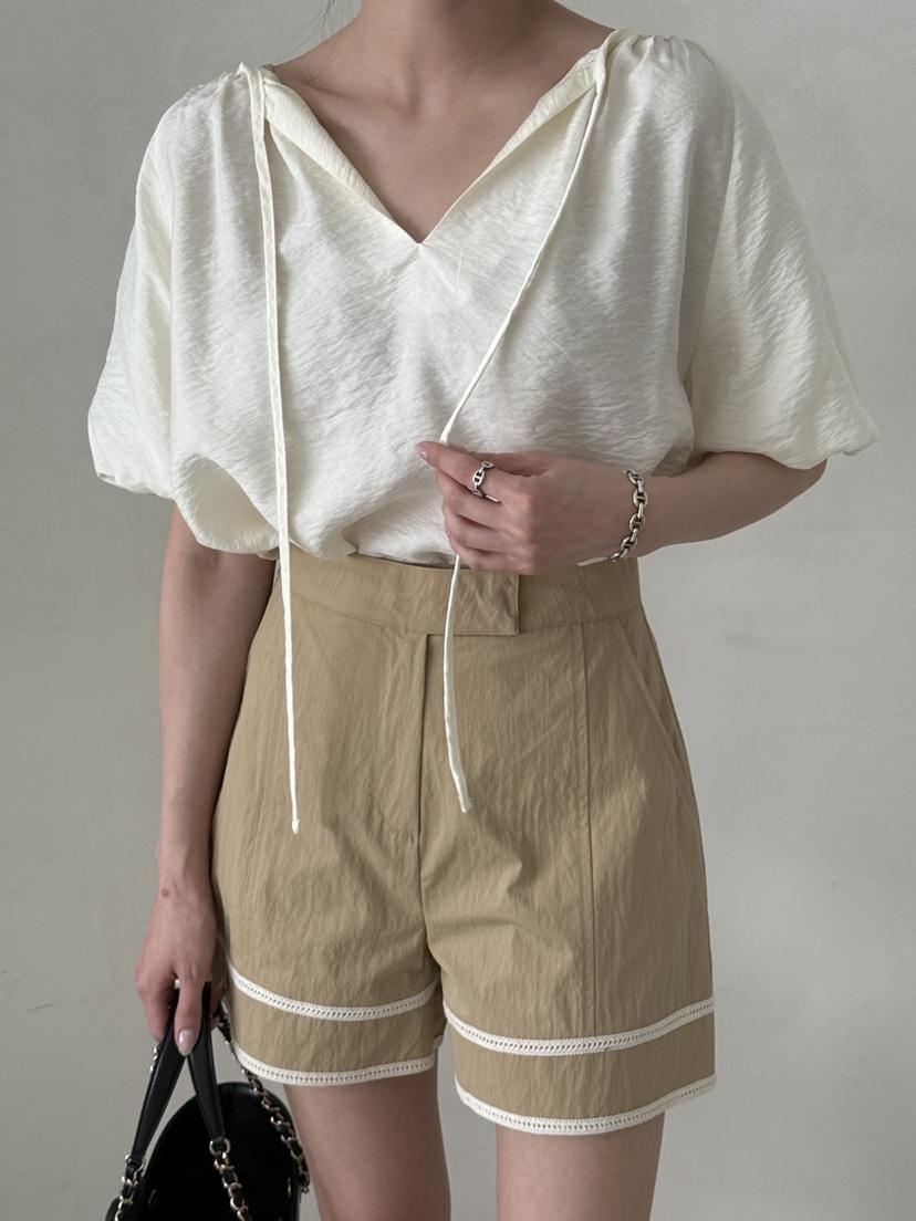 DEMAR韓國直郵女裝新品職業熱賣休閑26春夏26夏季襯衫蕾絲衫DEMAR襯衫/蕾絲衫