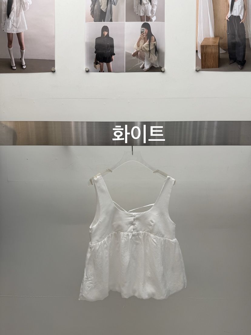 AMOOD韓國直郵實拍女士新款職業人氣26夏季26春夏吊帶背心紐扣AMOOD吊帶/背心