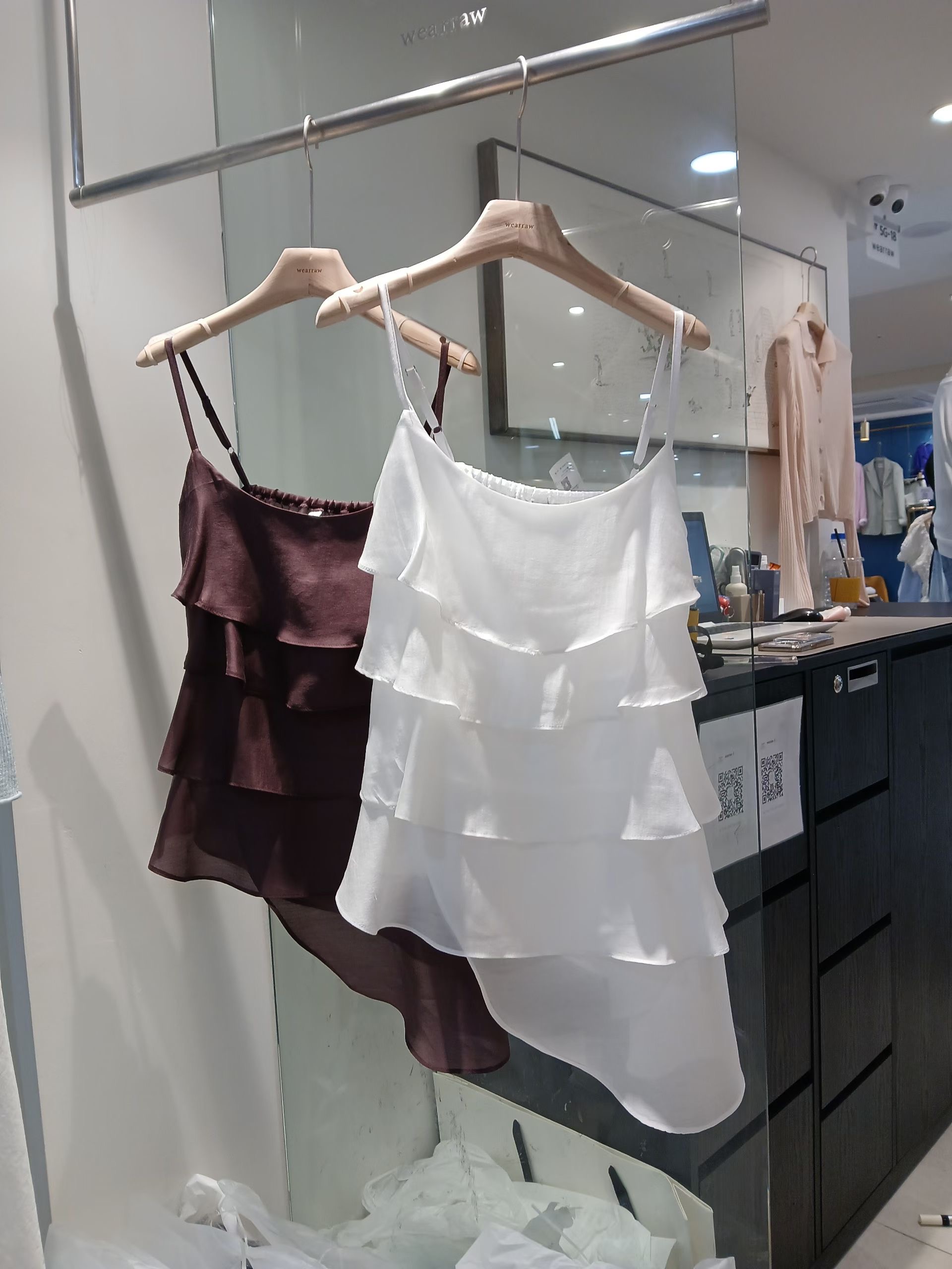 WEARRAW/WELL ROW韓國直郵女士新款熱賣人氣吊帶背心天絲WEARRAW/WELL ROW吊帶/背心