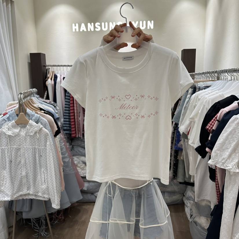 HANSUNGHYUN韓國東大門代購女裝新款26春夏熱賣休閑T恤棉質HANSUNGHYUNT恤