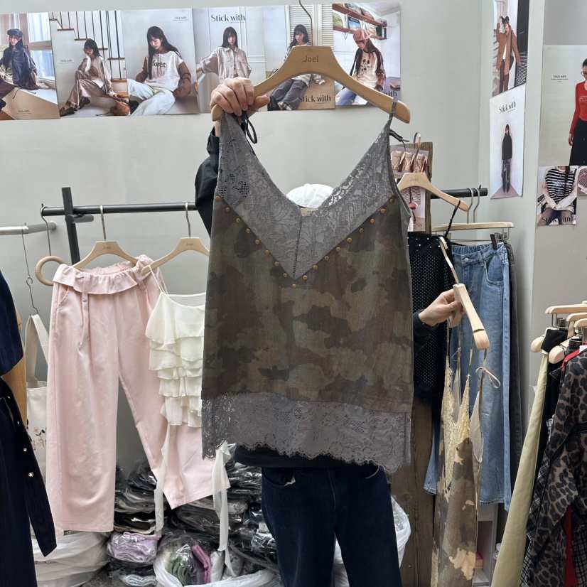 STICK WITH韓國代購女士新品職業26春夏26夏季熱賣吊帶背心STICK WITH吊帶/背心