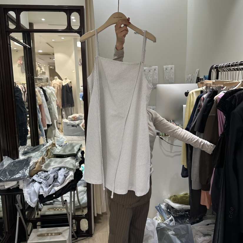 THEMORYPARK韓國直郵實拍女士新款熱賣休閑人氣時尚吊帶背心THE MORY PARK吊帶/背心
