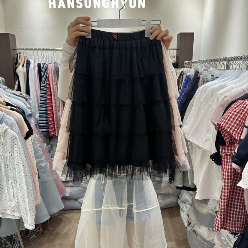 HANSUNGHYUN東大門實拍韓國女裝新品休閑熱賣半身裙中短裙HANSUNGHYUN半身裙/中短裙