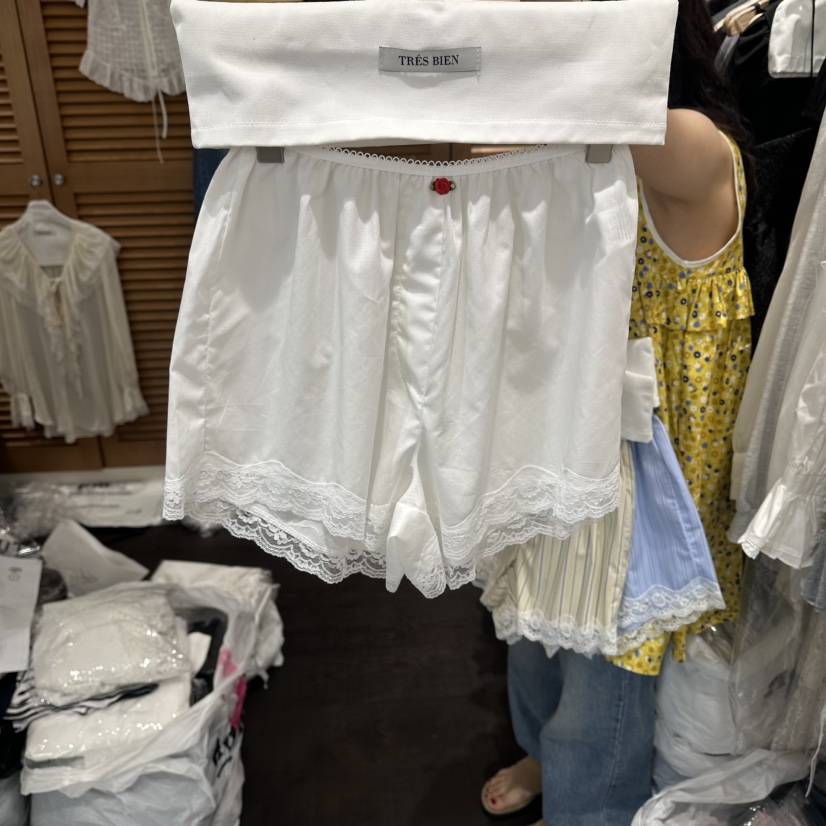 TRES BIEN韓國東大門代購女士新品休閑職業26夏季26春夏短褲TRES BIEN短褲