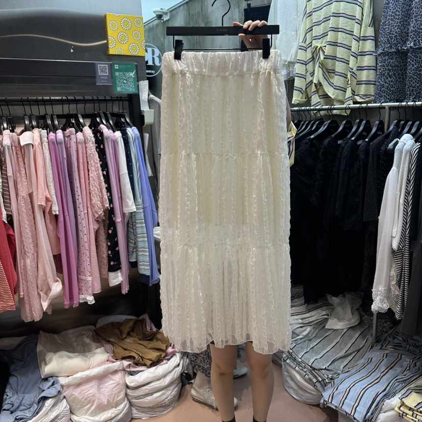 RUNWAY-런웨이韓國直郵女士新品職業推薦26夏季長裙荷葉邊RUNWAY長裙
