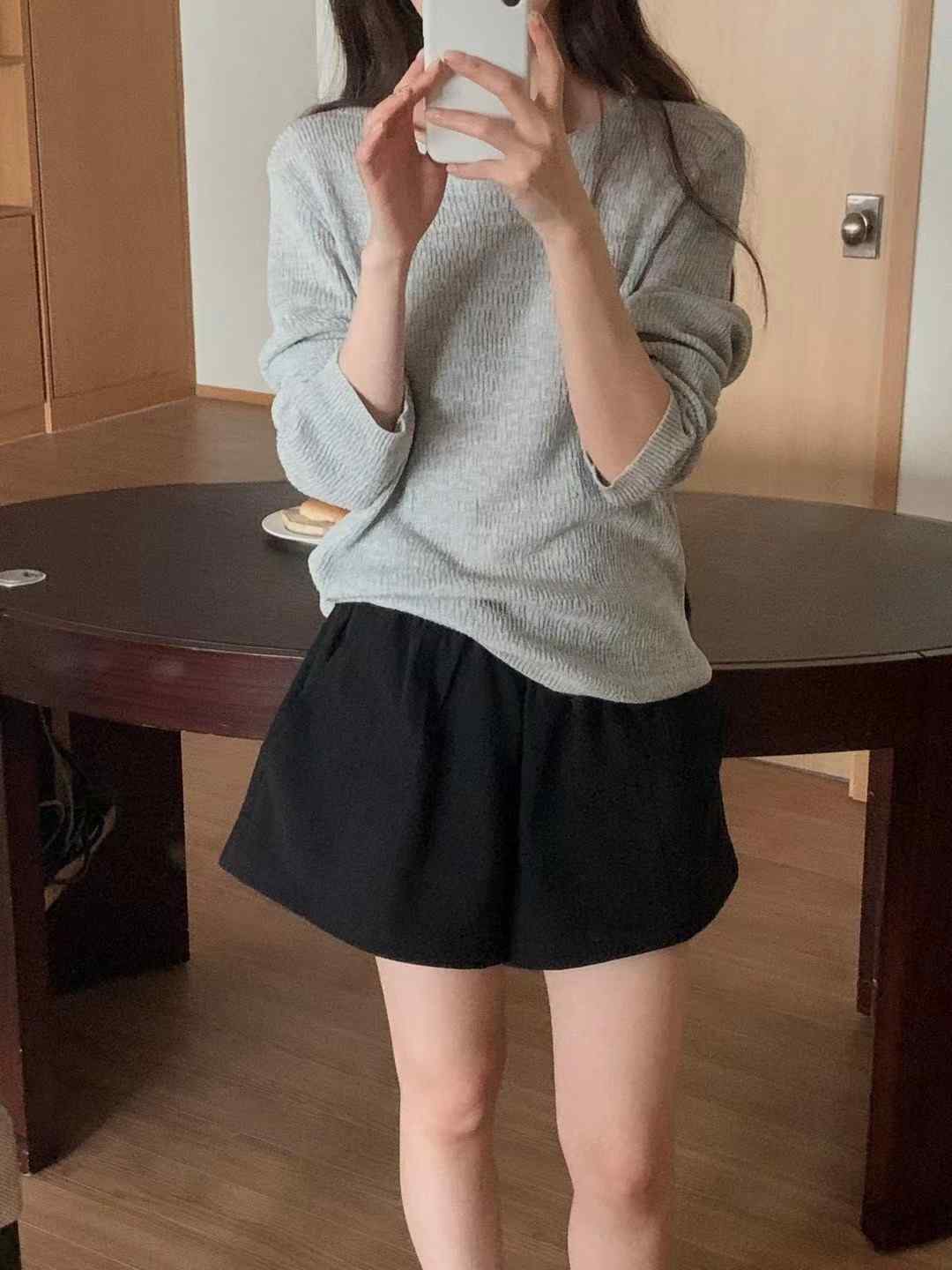 AN STAND韓國直郵實拍女裝新品職業人氣26夏季26春夏針織衫AN STAND-2件起針織衫