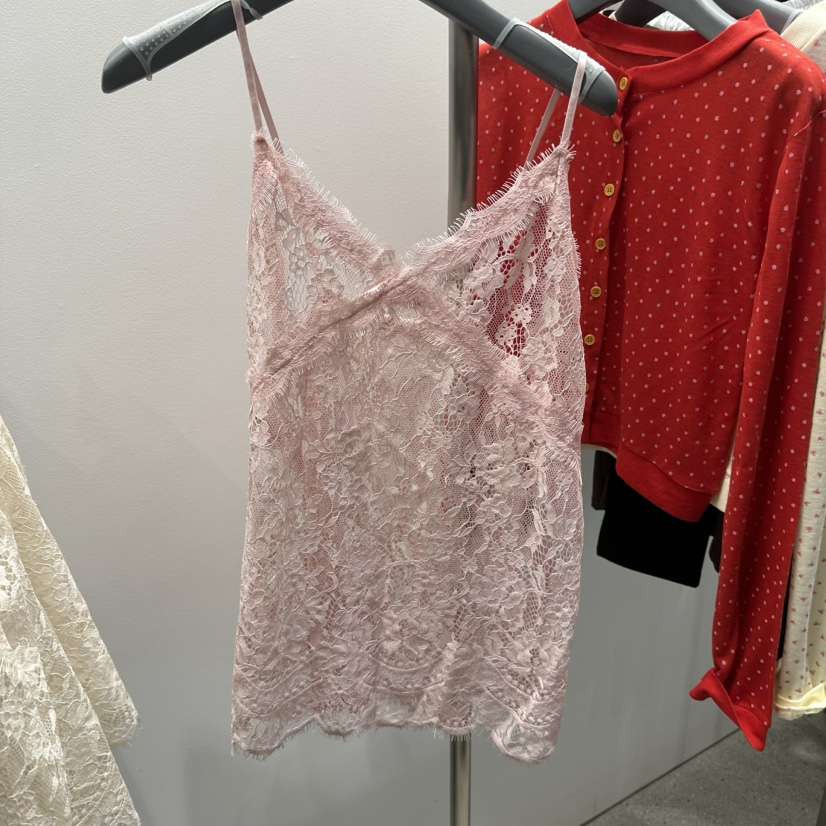 TARABY MOTION韓國直郵女士新品26春夏職業連衣裙蕾絲雙層TARABY MOTION連衣裙