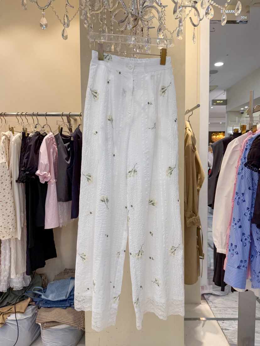 81 MARKET-L韓國直郵實拍女士新品時尚推薦休閑休閑褲棉布81 MARKET-L休閑褲