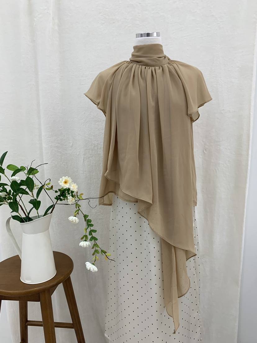 FABRIC韓國東大門代購女士新品人氣推薦熱賣襯衫蕾絲衫披肩FABRIC襯衫/蕾絲衫