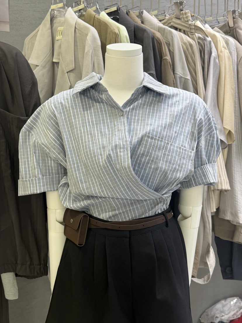 UOOV韓國直郵女裝新品人氣26夏季熱賣職業26春夏襯衫蕾絲衫UOOV襯衫/蕾絲衫