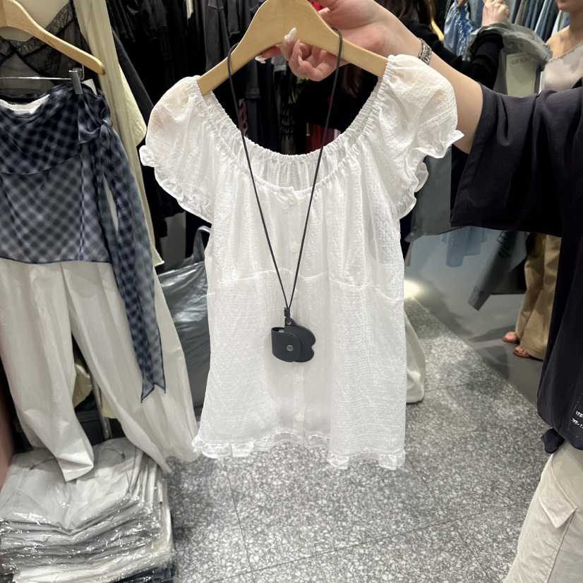 SOF韓國東大門直郵女士新款熱賣職業時尚襯衫蕾絲衫不含項鏈SOF襯衫/蕾絲衫