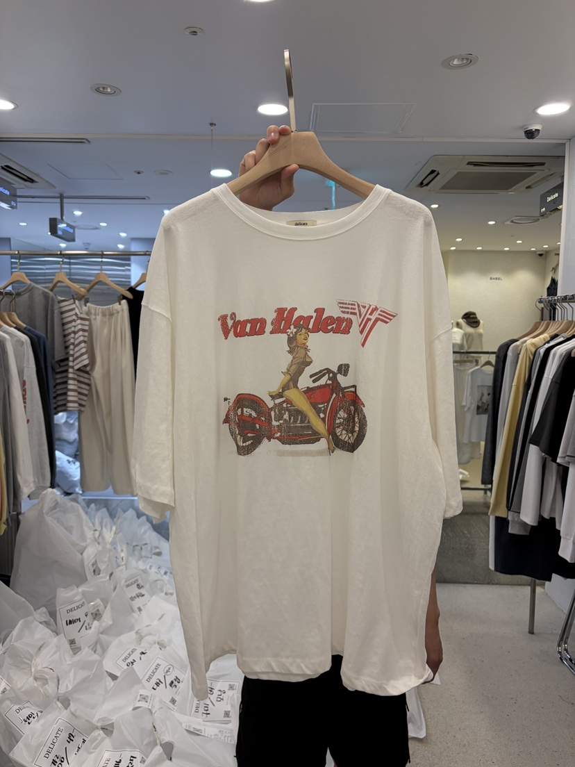 DELICATE韓國代購女士新款推薦熱賣26春夏時尚26夏季人氣T恤DELICATET恤