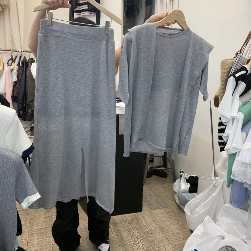 BEEN-A韓國直郵女裝新品休閑人氣26春夏熱賣套裝三件套披肩BEEN-A套裝