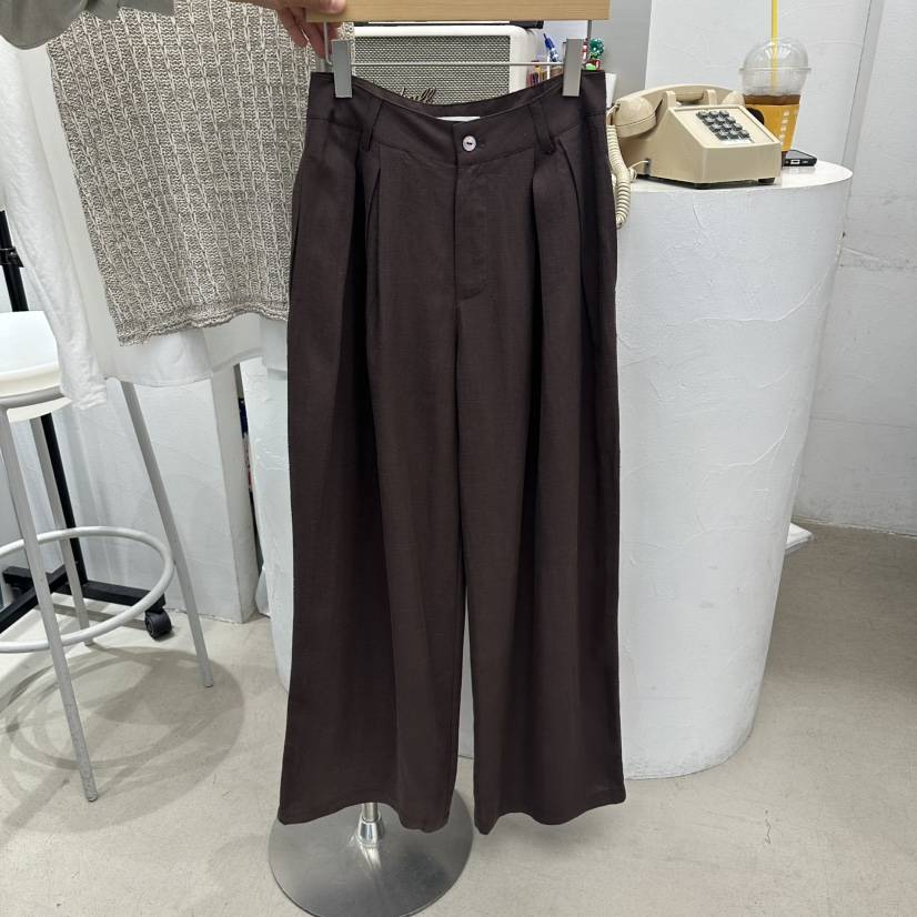 GOLDEN MARKET東大門實拍韓國女裝新品時尚26春夏休閑褲亞麻GOLDEN MARKET休閑褲