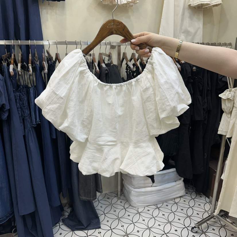 BAMBOLINA韓國直郵女裝新品休閑人氣職業推薦26春夏襯衫蕾絲衫BAMBOLINA襯衫/蕾絲衫