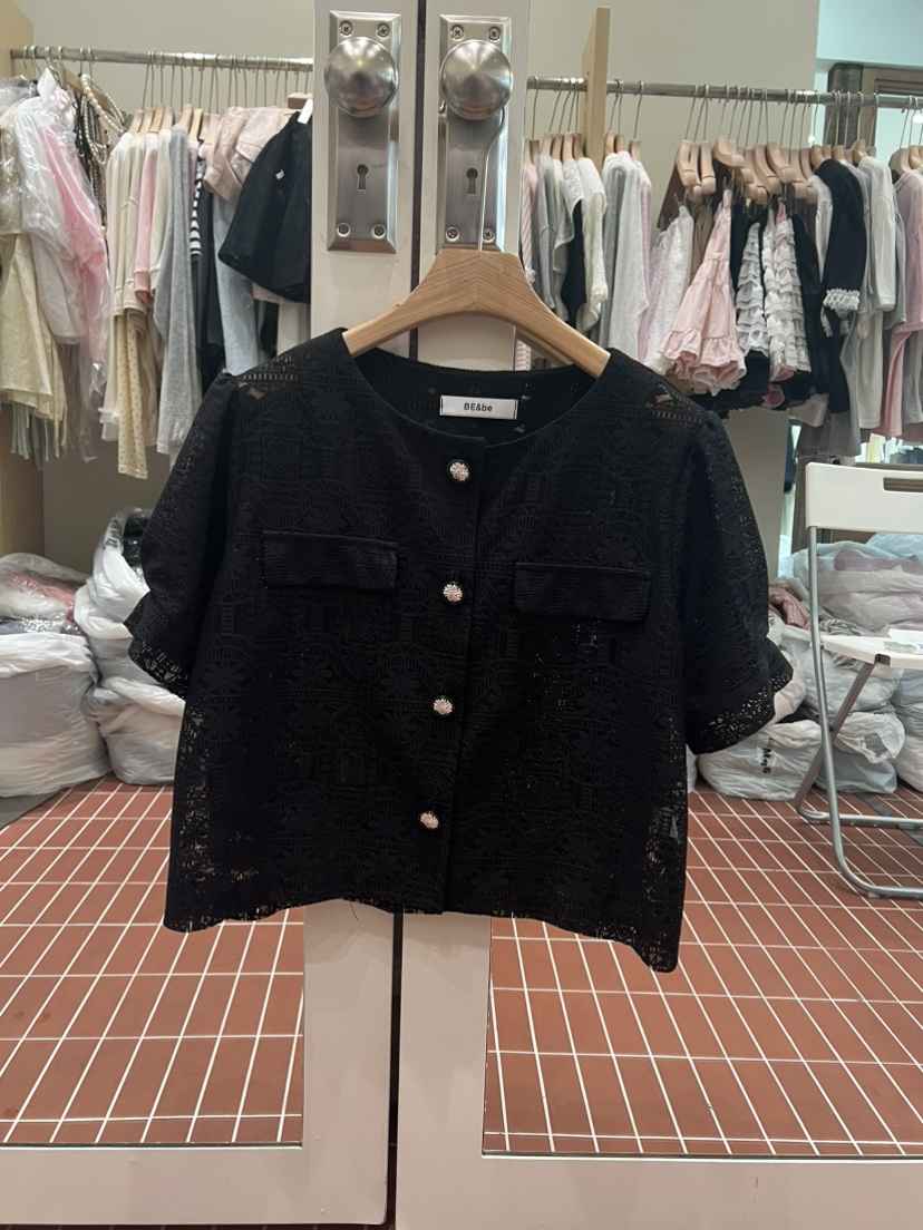 BE&amp;BE韓國直郵實拍女裝新品時尚熱賣26春夏襯衫蕾絲衫BE&be襯衫/蕾絲衫