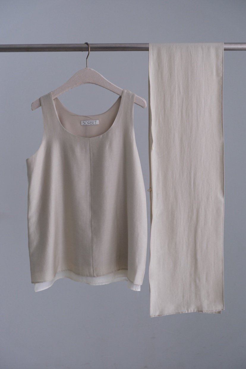 SORBET/FLAT WHITE韓國代購女裝新品休閑人氣套裝套裝圍巾SORBET/FLAT WHITE套裝