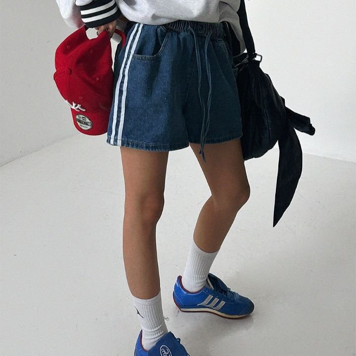 STAY HERE韓國代購女裝新品推薦時尚職業人氣熱賣休閑短褲STAY HERE短褲