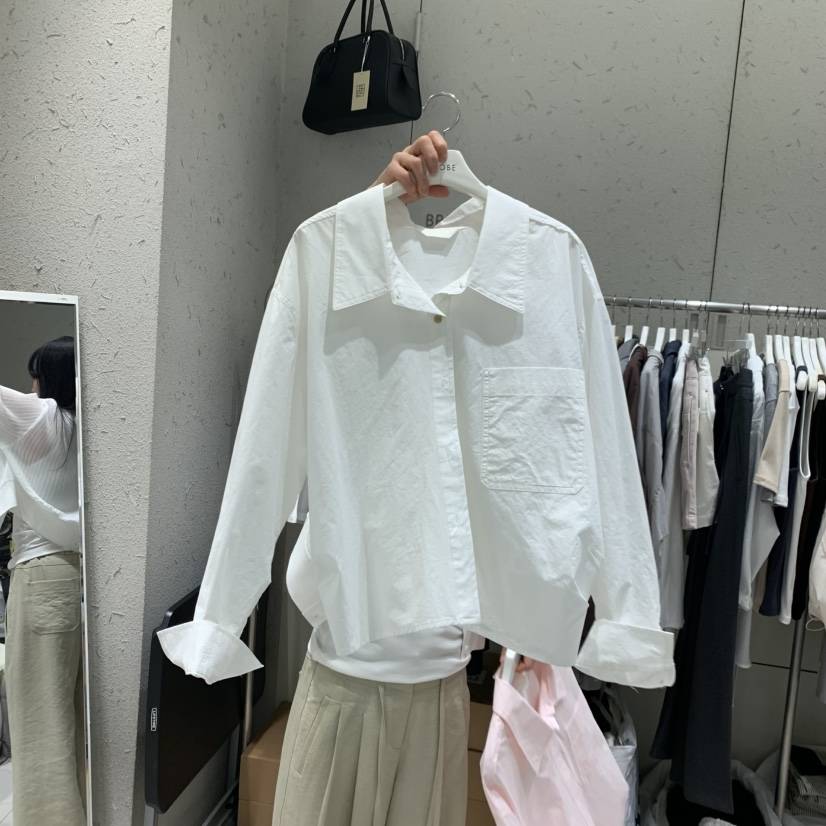 BRONZE韓國東大門代購女裝新款26夏季推薦人氣襯衫蕾絲衫BRONZE襯衫/蕾絲衫