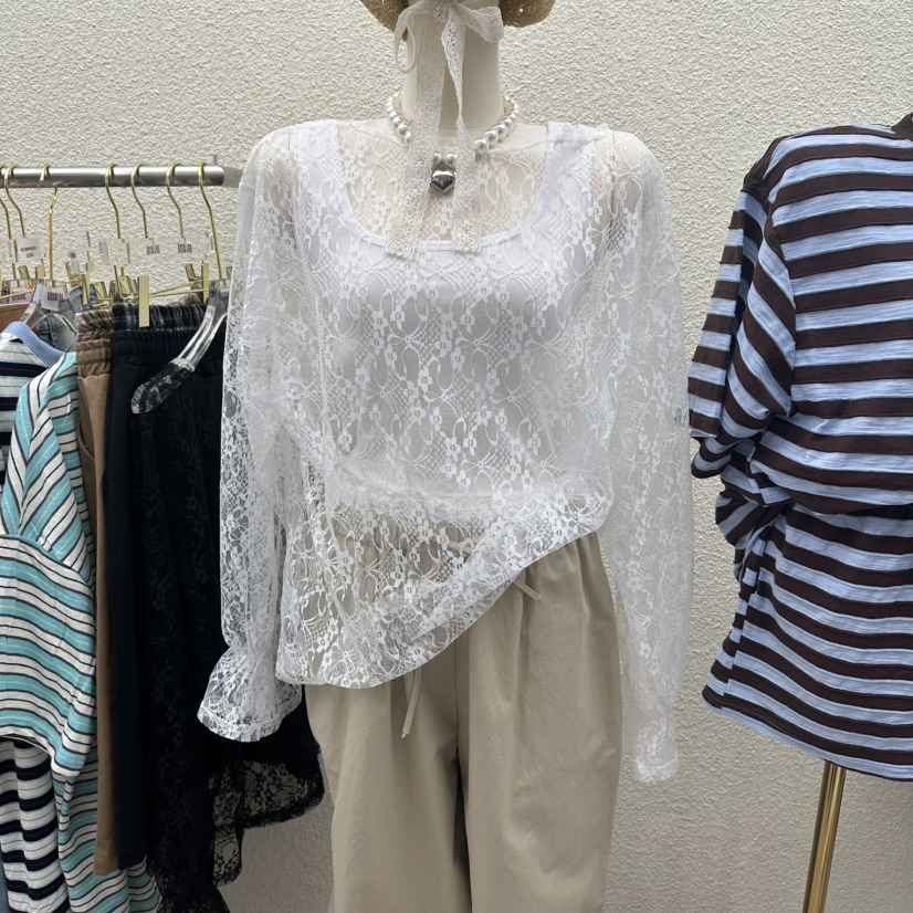 DRAWING韓國直郵實拍女士新品熱賣職業26春夏時尚襯衫蕾絲衫DRAWING襯衫/蕾絲衫
