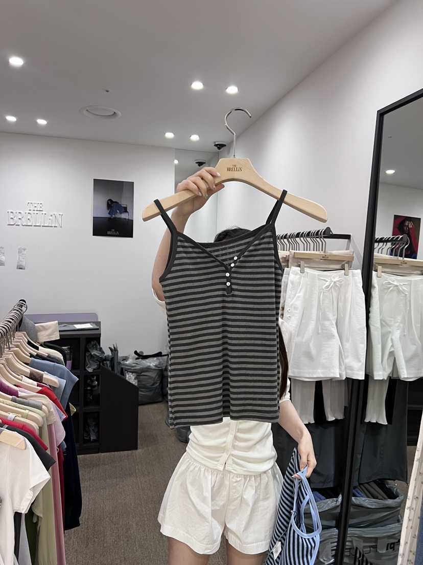 BRELLIN韓國直郵實拍女士新款推薦26夏季熱賣26春夏吊帶背心BRELLIN吊帶/背心