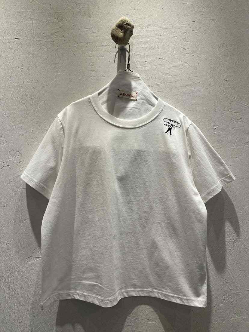 AT NOTE東大門實拍韓國女裝新款26夏季休閑熱賣職業T恤刺繡AT NOTET恤
