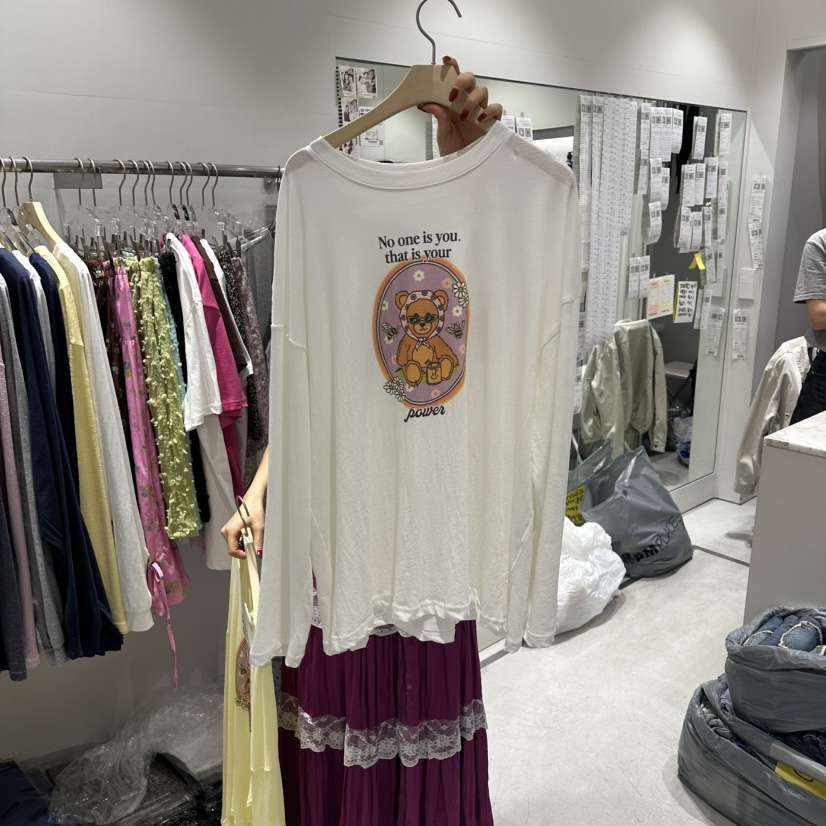 COMBO東大門實拍韓國女裝新品休閑人氣職業熱賣26夏季長袖T恤COM_BO長袖T恤